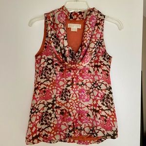 Michael Kors sleeveless cowl neck blouse